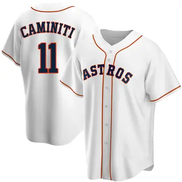 Ken Caminiti Youth Houston Astros Replica Home Jersey - White