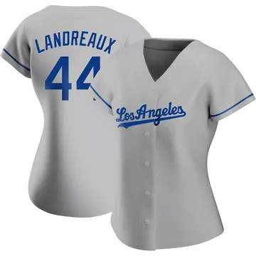 Ken Landreaux Women's Los Angeles Dodgers Replica Road Jersey - Gray