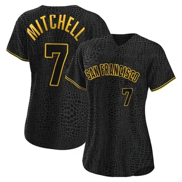 Kevin Mitchell Women's San Francisco Giants Authentic Snake Skin City Jersey - Black