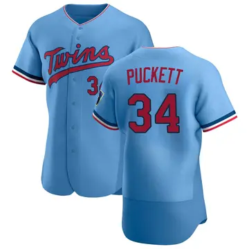 Kirby Puckett Men's Minnesota Twins Authentic Alternate Jersey - Light Blue