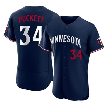 Kirby Puckett Men's Minnesota Twins Authentic Alternate Jersey - Navy