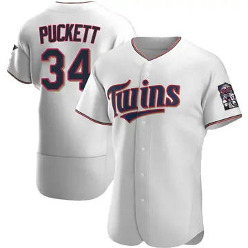 Kirby Puckett Men's Minnesota Twins Authentic Home Jersey - White