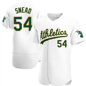 Kirby Snead Men's Oakland Athletics Authentic Home Jersey - White