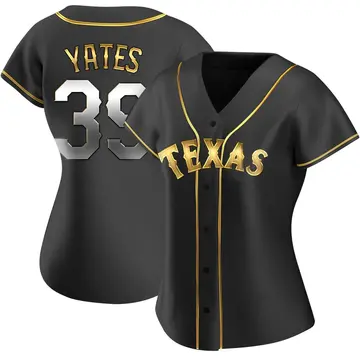 Kirby Yates Women's Texas Rangers Replica Alternate Jersey - Black Golden