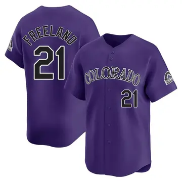 Kyle Freeland Men's Colorado Rockies Limited Alternate Jersey - Purple