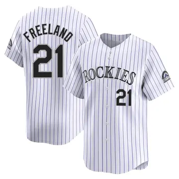 Kyle Freeland Men's Colorado Rockies Limited Home Jersey - White