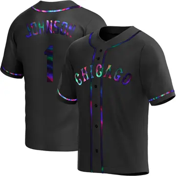 Lance Johnson Youth Chicago White Sox Replica Alternate Jersey - Black Holographic