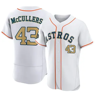 Lance Mccullers Jr. Men's Houston Astros Authentic Lance McCullers Jr. White 2023 Collection Jersey - Gold