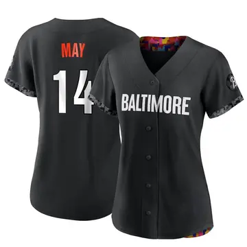 Lee May Women's Baltimore Orioles Authentic 2023 City Connect Jersey - Black