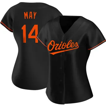 Lee May Women's Baltimore Orioles Authentic Alternate Jersey - Black