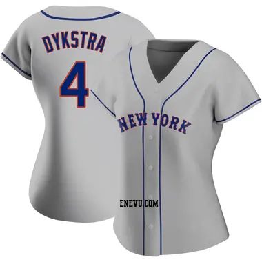 Lenny Dykstra Women's New York Mets Replica Road Jersey - Gray