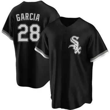 Leury Garcia Men's Chicago White Sox Replica Alternate Jersey - Black
