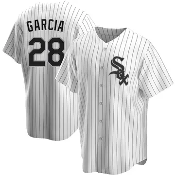 Leury Garcia Men's Chicago White Sox Replica Home Jersey - White