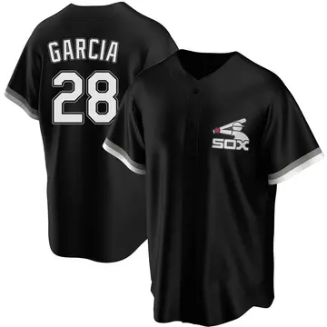 Leury Garcia Men's Chicago White Sox Replica Spring Training Jersey - Black