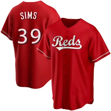 Lucas Sims Youth Cincinnati Reds Replica Alternate Jersey - Red