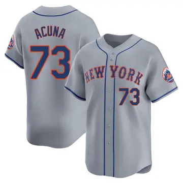 Luisangel Acuna Men's New York Mets Limited Away Jersey - Gray