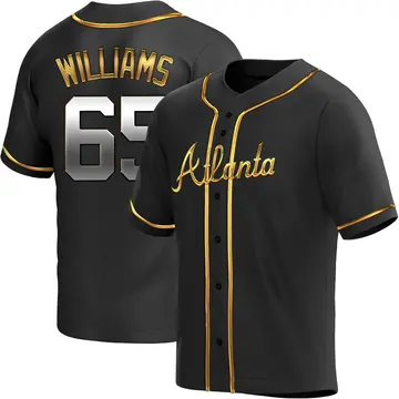 Luke Williams Youth Atlanta Braves Replica Alternate Jersey - Black Golden
