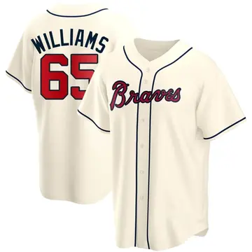 Luke Williams Youth Atlanta Braves Replica Alternate Jersey - Cream