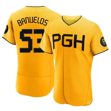 Manny Banuelos Men's Pittsburgh Pirates Authentic 2023 City Connect Jersey - Gold