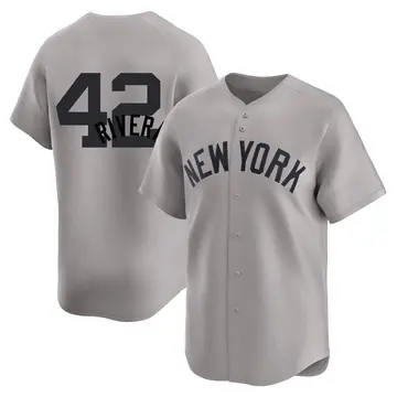 Mariano Rivera Men's New York Yankees Limited Away 2nd Jersey - Gray