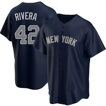 Mariano Rivera Men's New York Yankees Replica Alternate Jersey - Navy