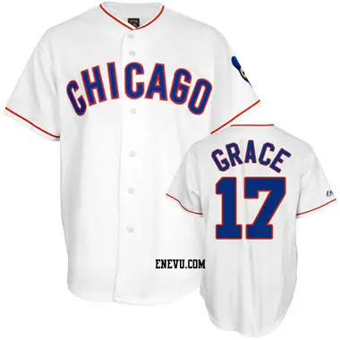 Mark Grace Men's Chicago Cubs Authentic 1988 Throwback Jersey - White