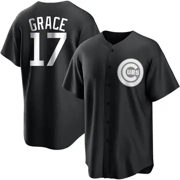 Mark Grace Men's Chicago Cubs Replica Jersey - Black/White