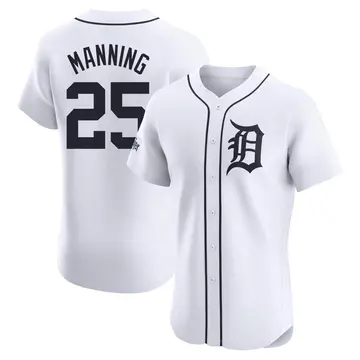 Matt Manning Men's Detroit Tigers Elite Home Patch Jersey - White
