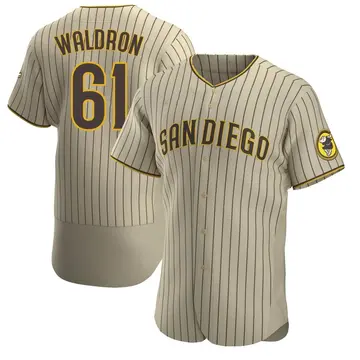 Matt Waldron Men's San Diego Padres Authentic Alternate Jersey - Tan/Brown