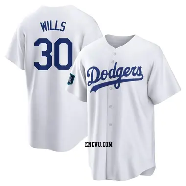 Maury Wills Youth Los Angeles Dodgers Replica 2024 World Tour Seoul Series Home Jersey - White