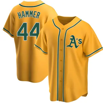 Mc Hammer Youth Oakland Athletics Replica Alternate Jersey - Gold