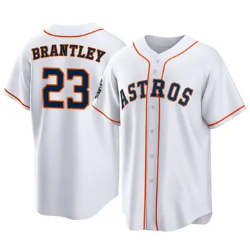 Michael Brantley Men's Houston Astros Replica 2022 World Series Home Jersey - White