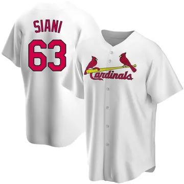 Michael Siani Men's St. Louis Cardinals Replica Home Jersey - White