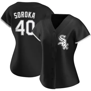 Michael Soroka Women's Chicago White Sox Authentic Alternate Jersey - Black