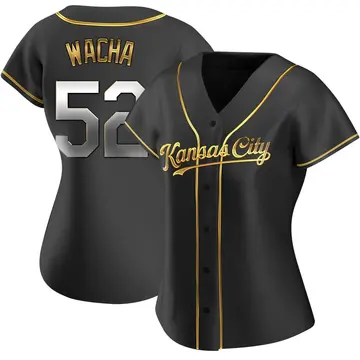 Michael Wacha Women's Kansas City Royals Replica Alternate Jersey - Black Golden