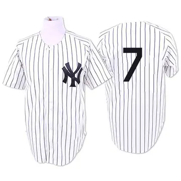 Mickey Mantle Men's New York Yankees Authentic 1951 Throwback Jersey - White