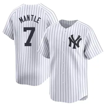 Mickey Mantle Men's New York Yankees Limited Yankee Home Jersey - White