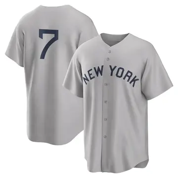 Mickey Mantle Men's New York Yankees Replica 2021 Field of Dreams Jersey - Gray