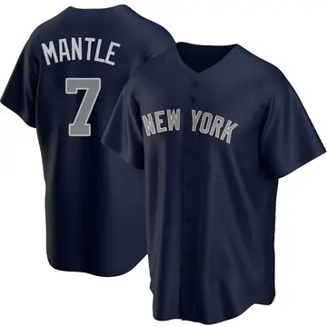 Mickey Mantle Men's New York Yankees Replica Alternate Jersey - Navy