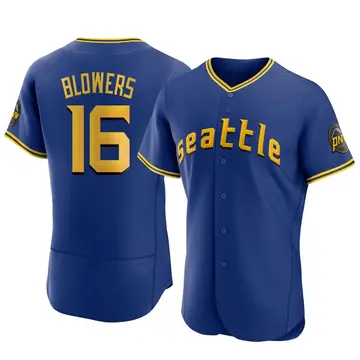 Mike Blowers Men's Seattle Mariners Authentic 2023 City Connect Jersey - Royal