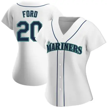 Mike Ford Women's Seattle Mariners Replica Home Jersey - White