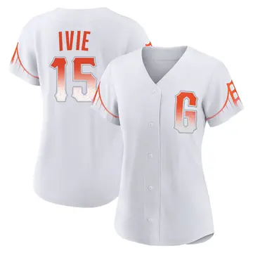 Mike Ivie Women's San Francisco Giants Authentic 2021 City Connect Jersey - White