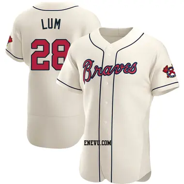 Mike Lum Men's Atlanta Braves Authentic Alternate Jersey - Navy