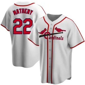 Mike Matheny Youth St. Louis Cardinals Home Cooperstown Collection Jersey - White