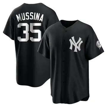 Mike Mussina Youth New York Yankees Replica Jersey - Black/White