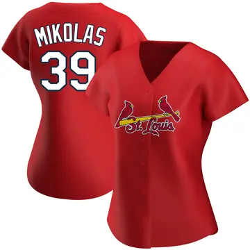 Miles Mikolas Women's St. Louis Cardinals Authentic Alternate Jersey - Red