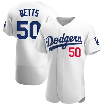 Mookie Betts Men's Los Angeles Dodgers Authentic Home Jersey - White