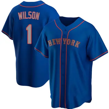 Mookie Wilson Men's New York Mets Replica Alternate Road Jersey - Royal