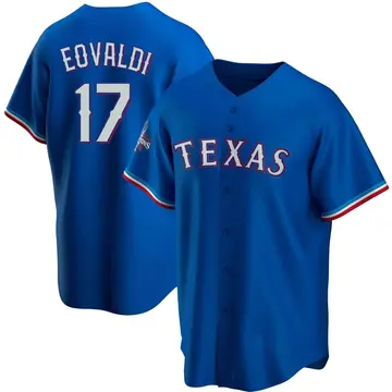 Nathan Eovaldi Men's Texas Rangers Replica Alternate 2023 World Series Champions Jersey - Royal