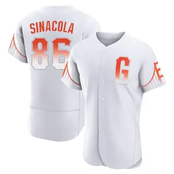 Nicholas Sinacola Men's San Francisco Giants Authentic 2021 City Connect Jersey - White